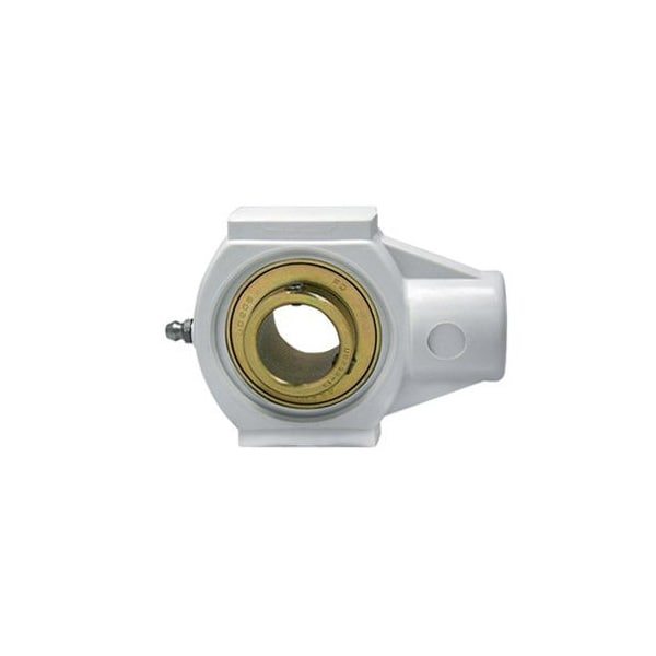 SINGLE ROW BALL BEARING - 1-1/16 ZINC WIDE SET SCREW WHITE HANGER BEARING